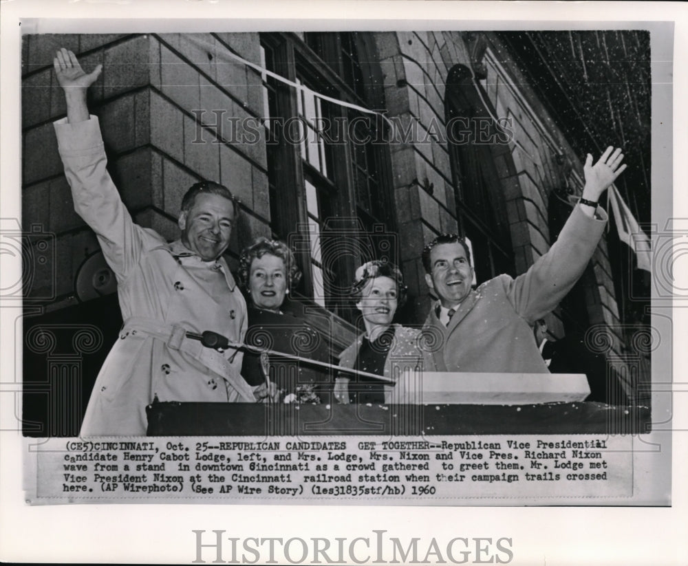 1960 Republican candidates get together in downtown Cincinnati - Historic Images