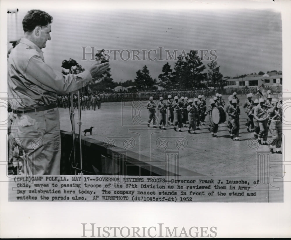 1952 Press Photo Governor Frank J. Lausche of Ohio - Historic Images