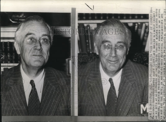 1944 Press Photo President Roosevelt at the White House - Historic Images