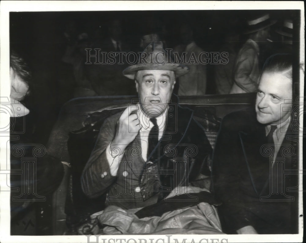 1939 Press Photo President Roosevelt during his visit in Texas - Historic Images