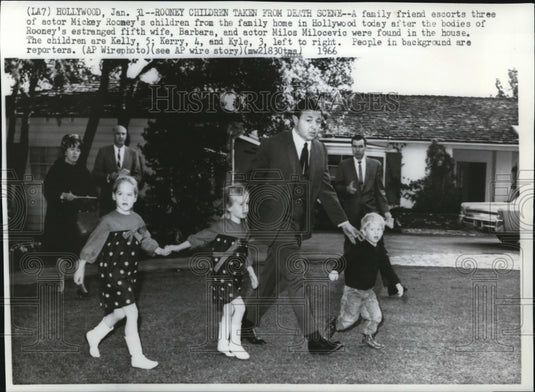 1966 Press Photo The Children of Mickey Rooney - Historic Images