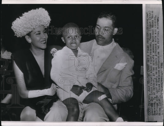 1946 Press Photo Heavyweight champion Joe Louis with his wife - Historic Images