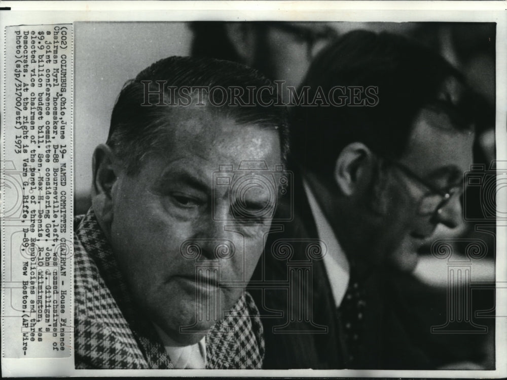 1973 Press Photo House Finance Chairman, Myrl Shoemaker - Historic Images