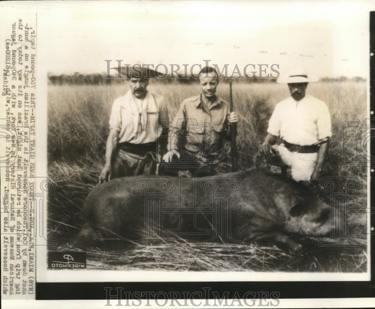 1935 Press Photo Colonel Theodore Roosevelt in the jungle - Historic Images