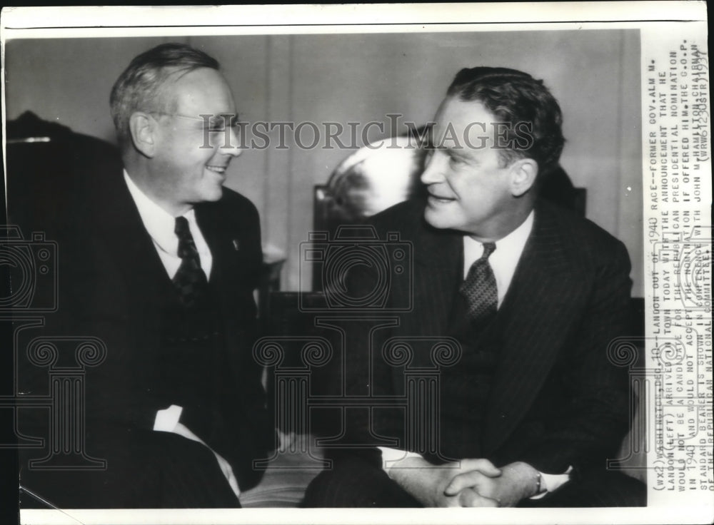 1937 Press Photo Landon was announce out for 1940 nomination even it offered him - Historic Images