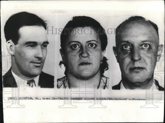 1940 Press Photo Hanna charges Bizarre Murder for Insurance Plot forMiller'swife - Historic Images