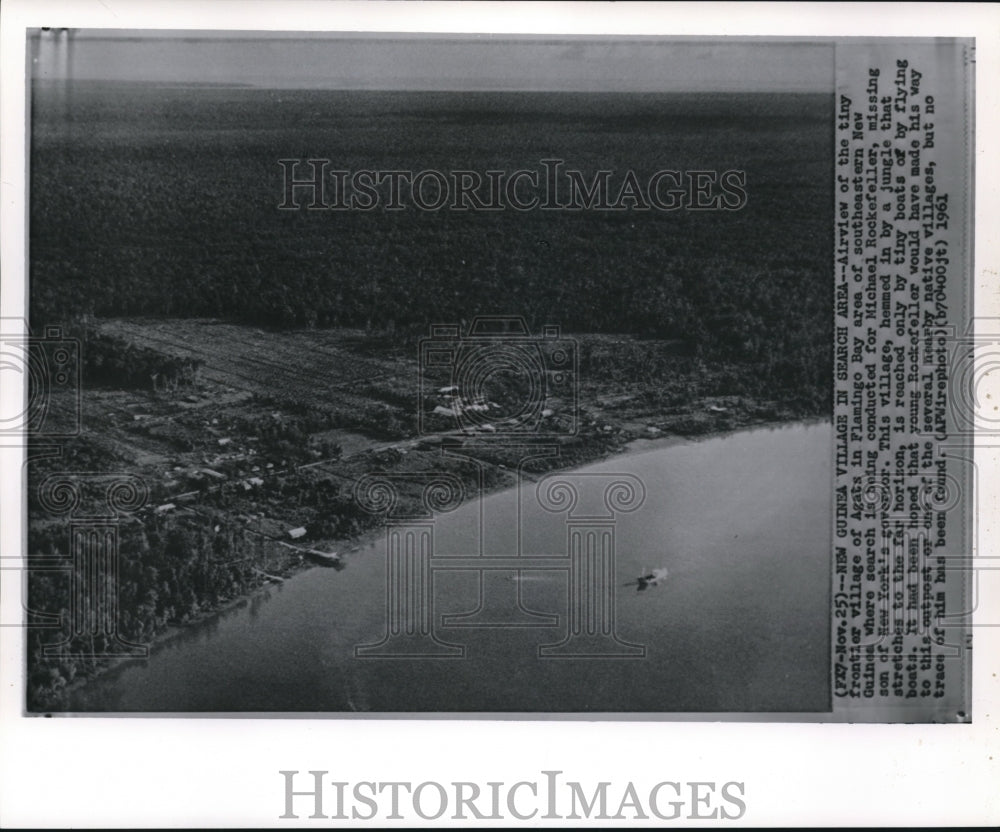 1961 Wire Photo The frontier village of Agats in Flamingo Bay - cvw06125 - Historic Images