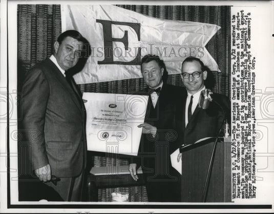 1963 Press Photo Franklin Roosevelt Jr., Draper Daniels and Harry Stone- Historic Images