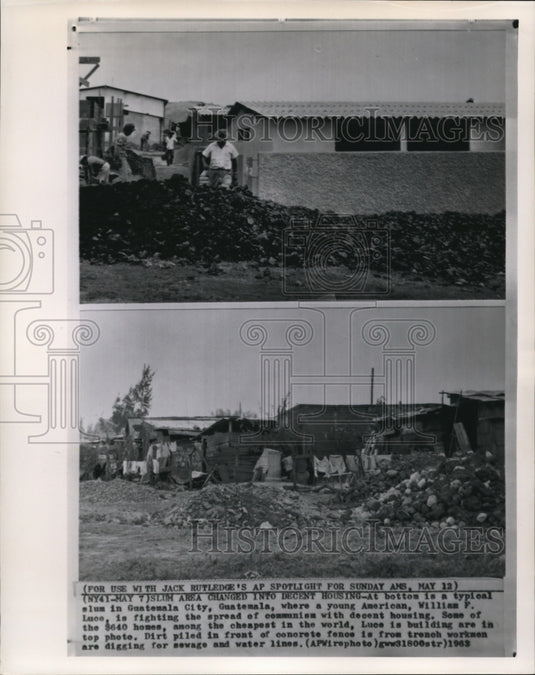 1963 Press Photo The Guatamela  City, where young William Luce fights communism - Historic Images