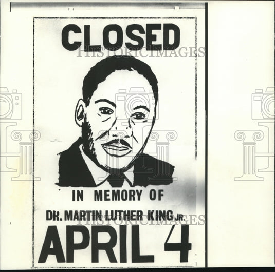 1969 Press Photo Business establishments were closed in Washington downtown - Historic Images