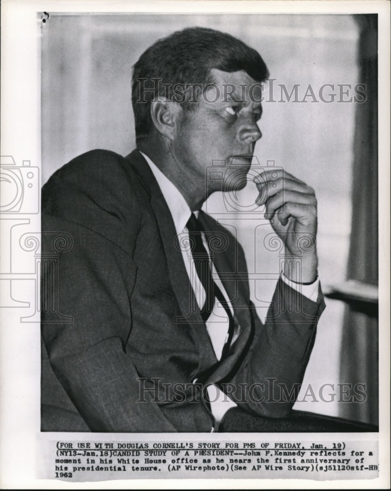 1962 Press Photo   President Kennedy  during his 1st presidential tenure - Historic Images