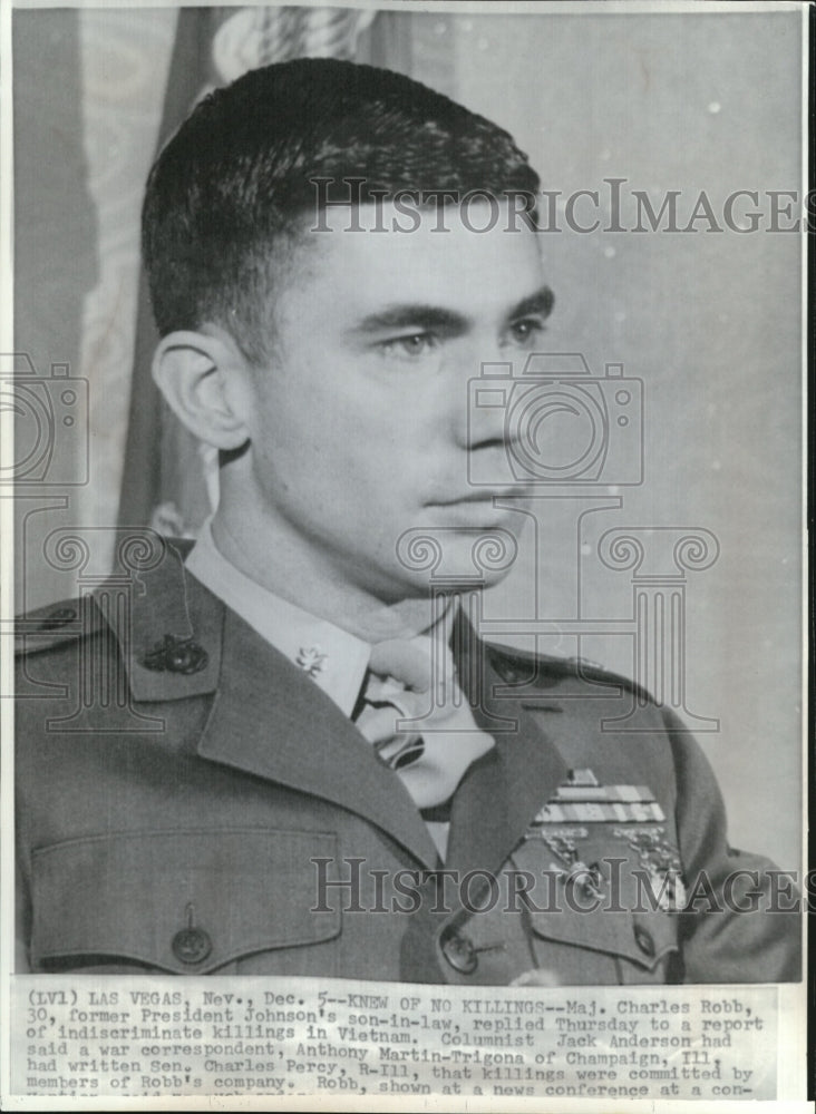 1969 Press Photo Major Charles Robb, former Pres. Johnson son in law ...