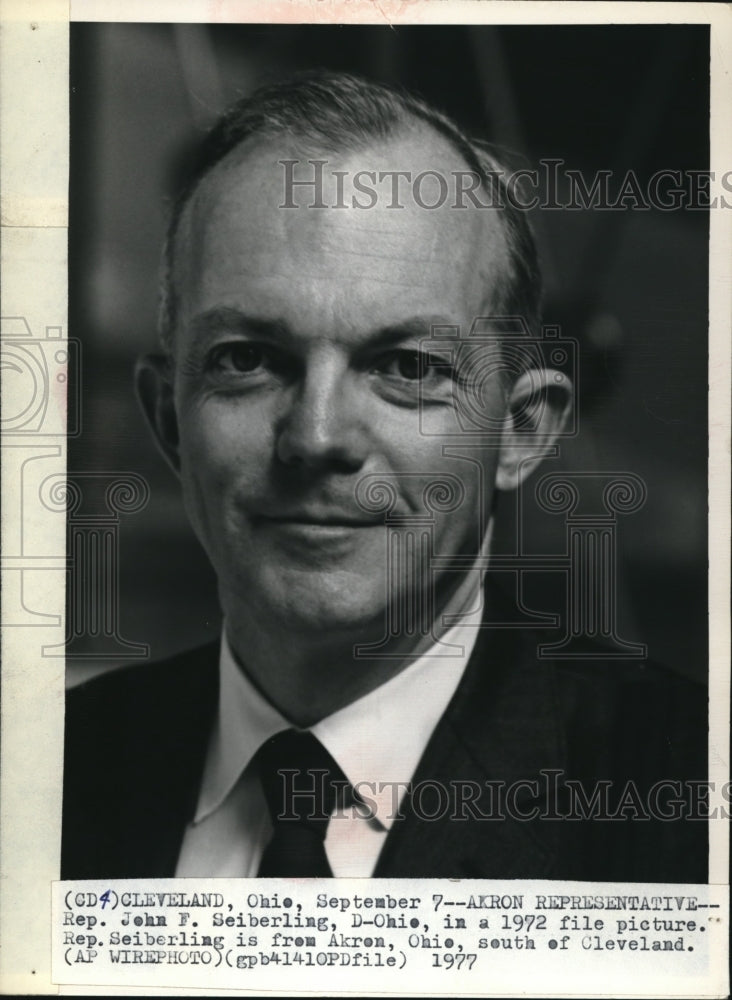 1972 Press Photo Akron Representative John Seiberling - Historic Images