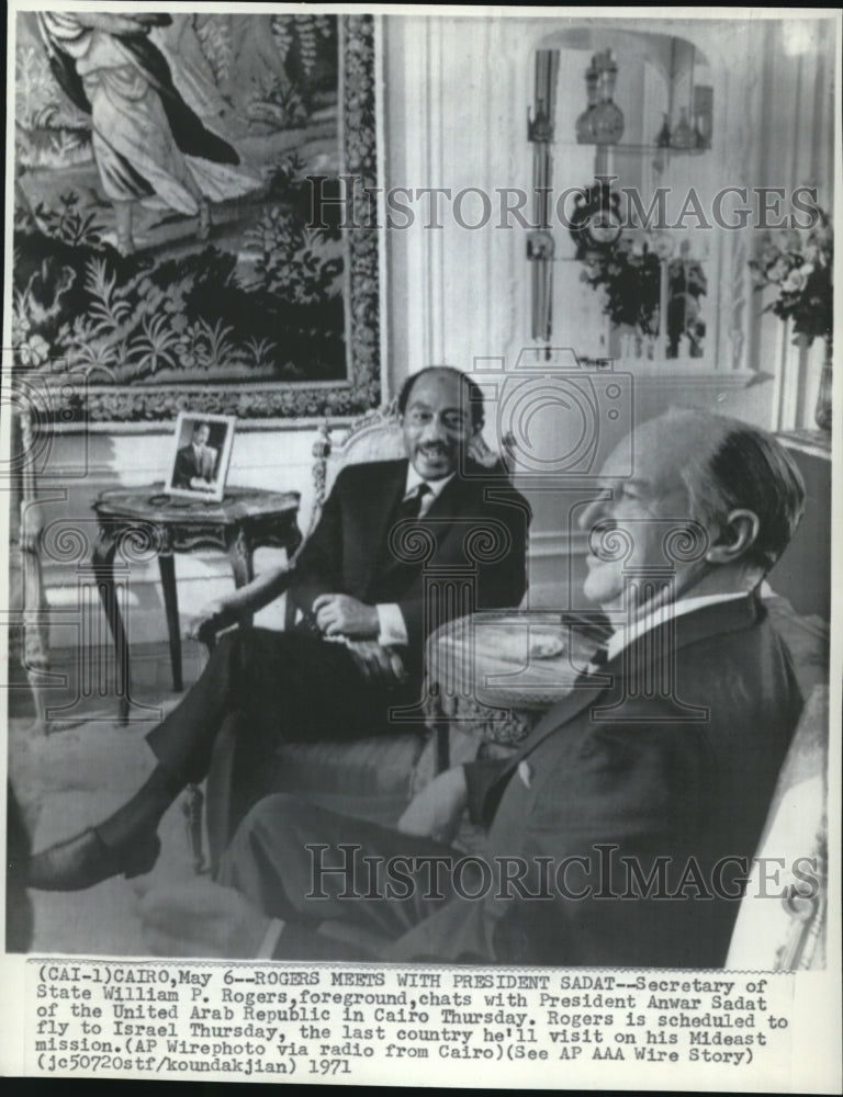 1971 Press Photo Secretary of the State, William Rogers - Historic Images