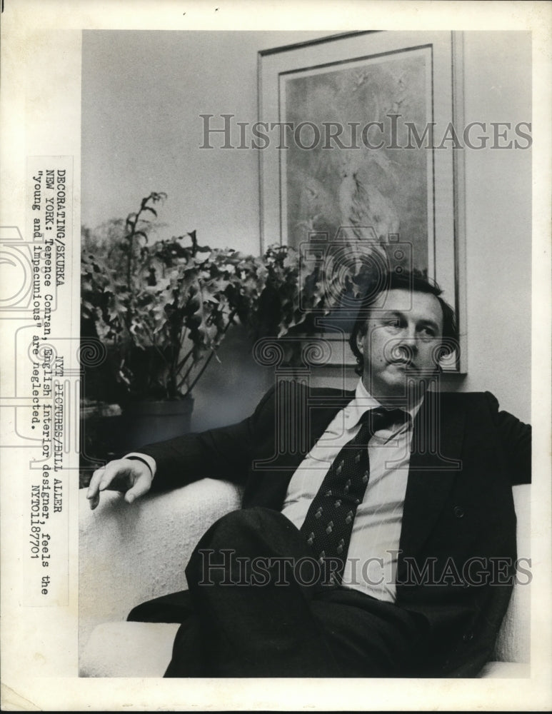 1977 Press Photo Terence Conran, English interior designer - Historic Images