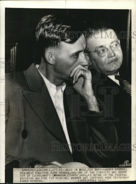 1967 Press Photo James Widmer, Mid West fugitive bank robber - Historic Images