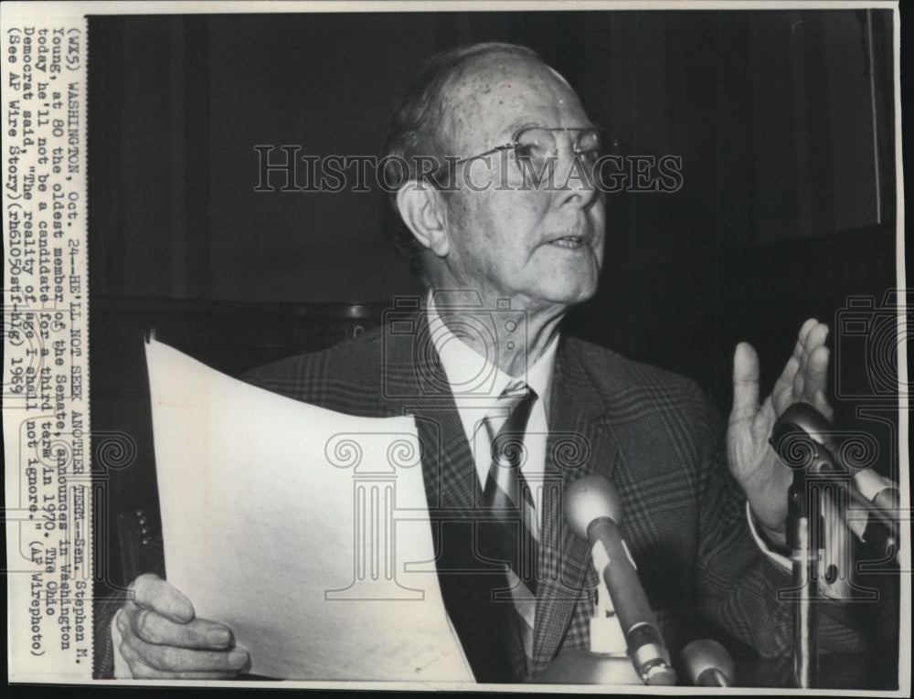 1969 Sen. Young won&#39;t seek another term at Washington - Historic Images