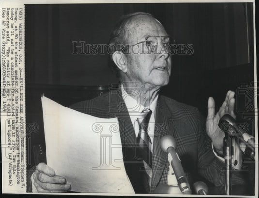 1969 Sen. Young won't seek another term at Washington - Historic Images