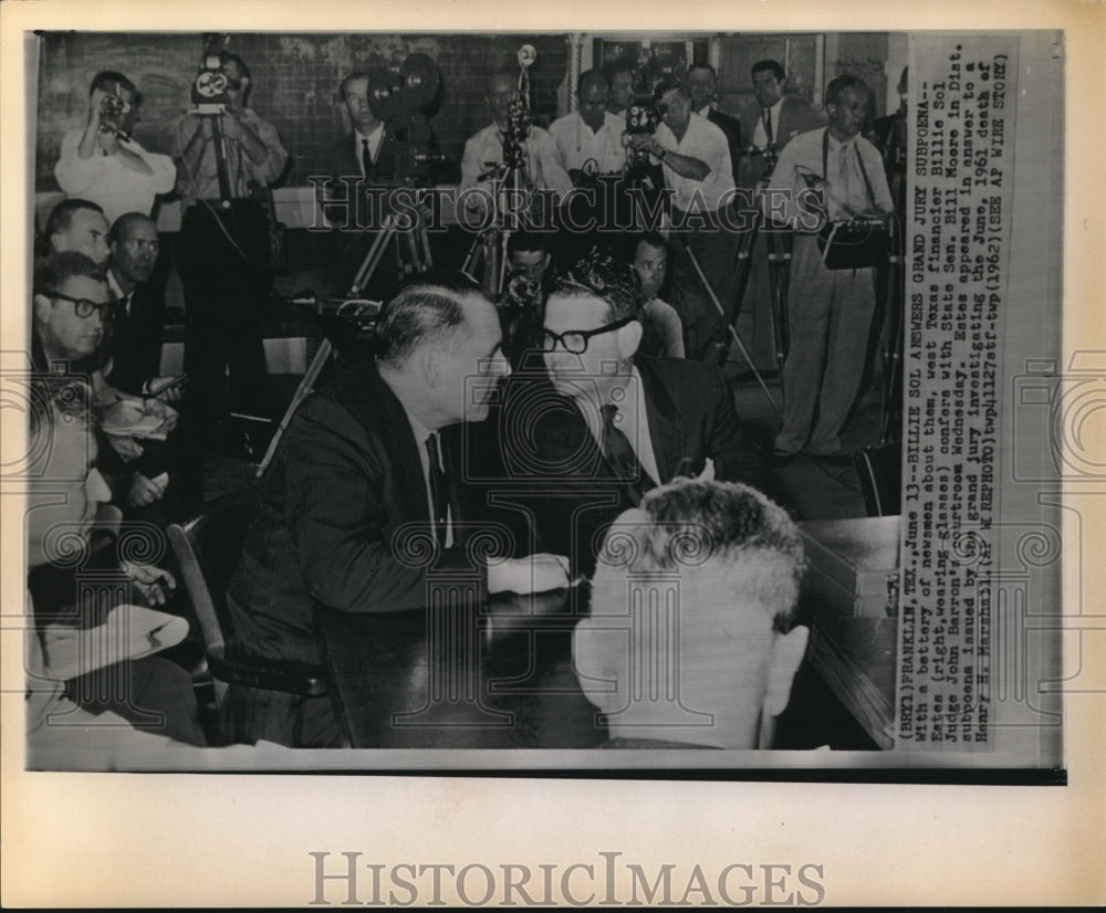 1962 Wire Photo Billie Sol Estes, West Texas financier - cvw07680 - Historic Images