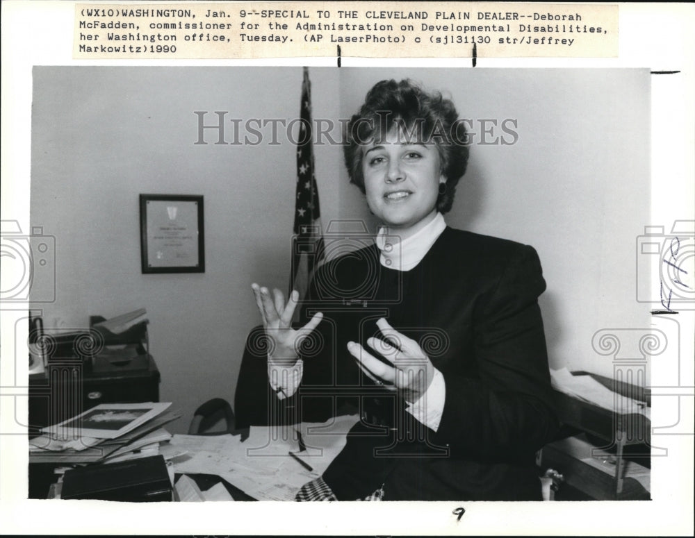 1990 Deborah McFadden Administration on Developmental Commissioner - Historic Images