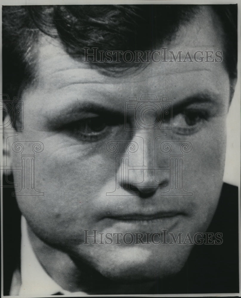 1968 Press Photo Sen. Kennedy unknown plans if for VP or will remain in Senate - Historic Images