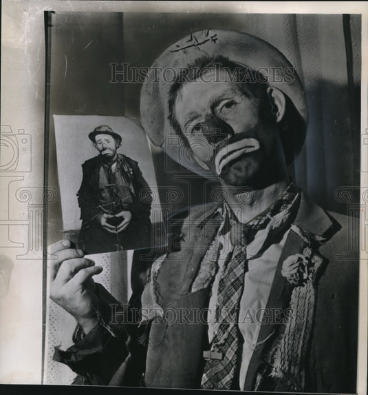 1960 Press Photo Kelly Jr. follows the footsteps of his father as famed clown - Historic Images