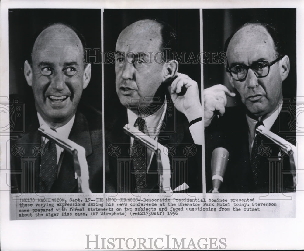 1956 Press Photo Democratic Presidential Nominee presented - Historic Images