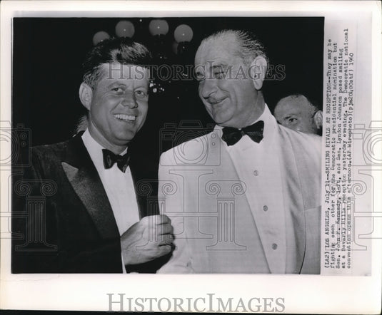 1960 Press Photo They may be fighting each other for the Democratic Presidential - Historic Images