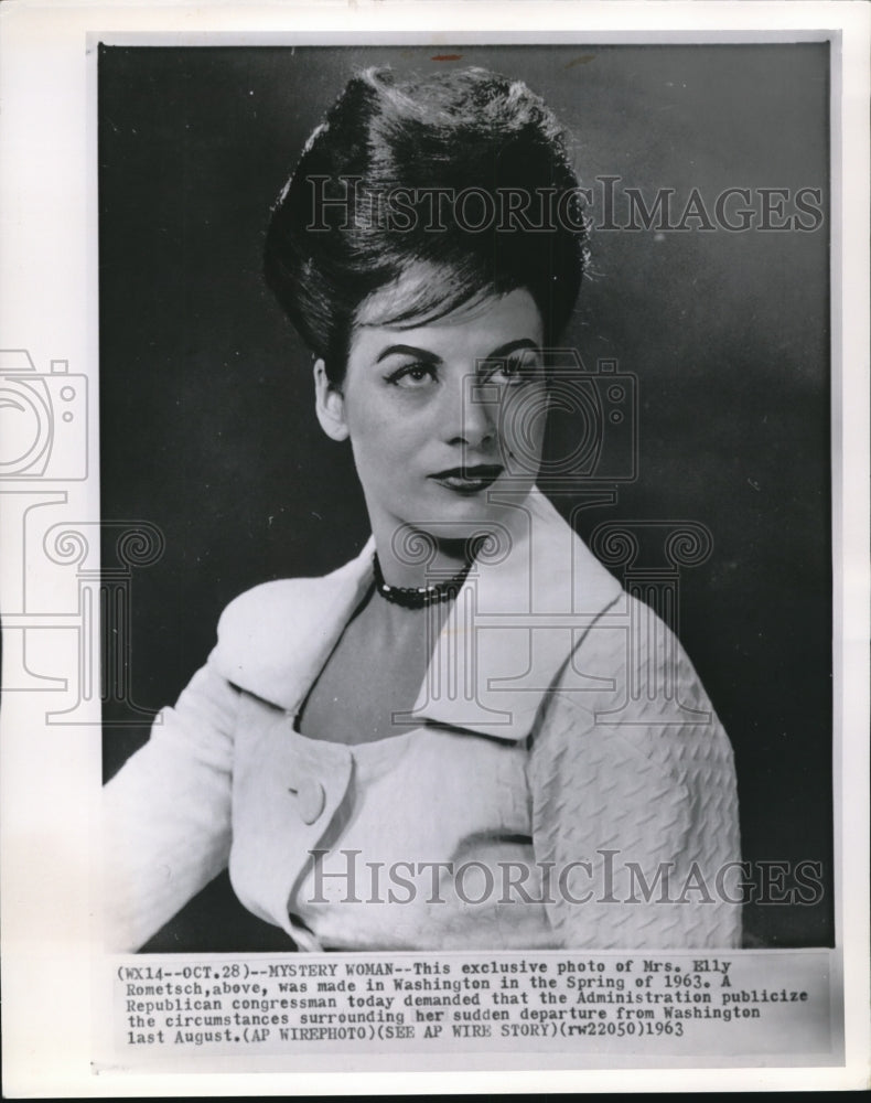 1963 Mrs. Elly Rometsch, West German Defense Ministry - Historic Images