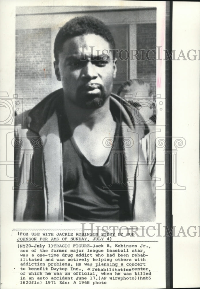 1971 Press Photo Jack R. Robinson, Jr. was a one-time drug addict - Historic Images