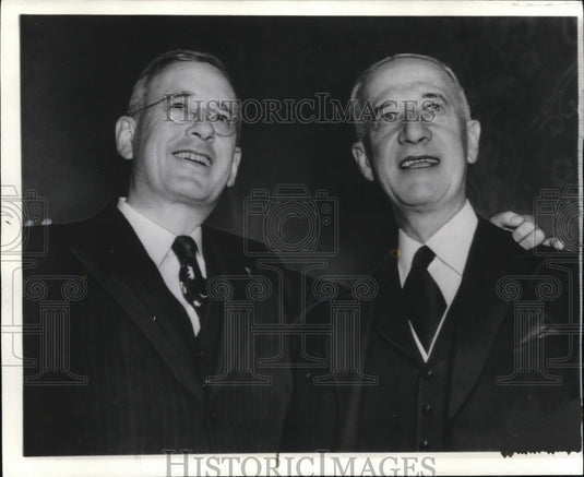 1936 Press Photo Alf Landon and Al Smith - Historic Images