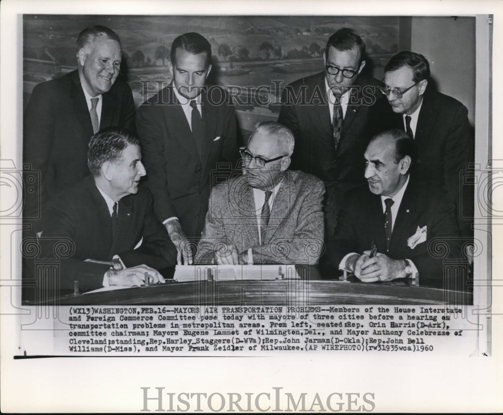 1960 Press Photo Members of the House Interstate and Foreign Commerce Committee - Historic Images