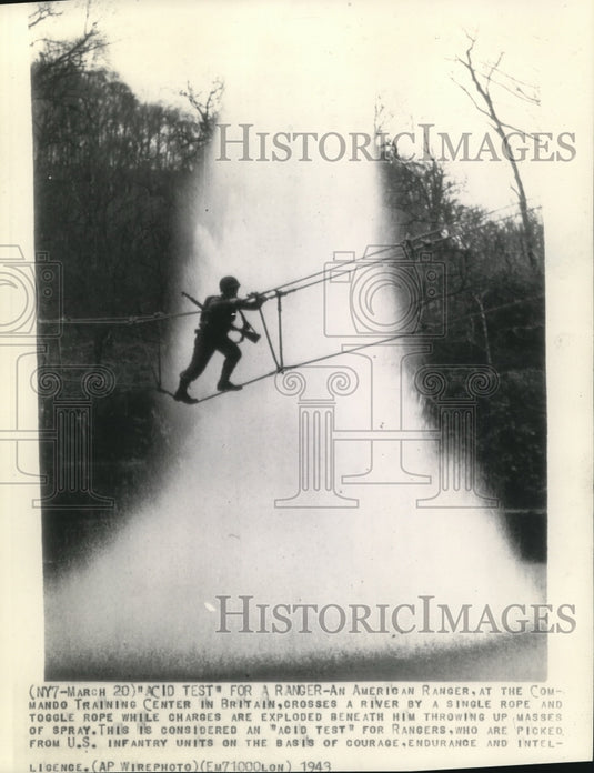 1943 Press Photo Acid Test of US ranger in Britain from US Infantry units - Historic Images