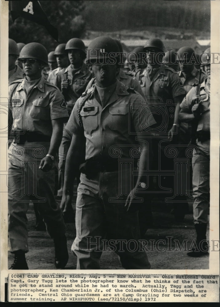 1972 Wire Photo The Ohio National Guard Capt. Gary Tagg - cvw09119 - Historic Images