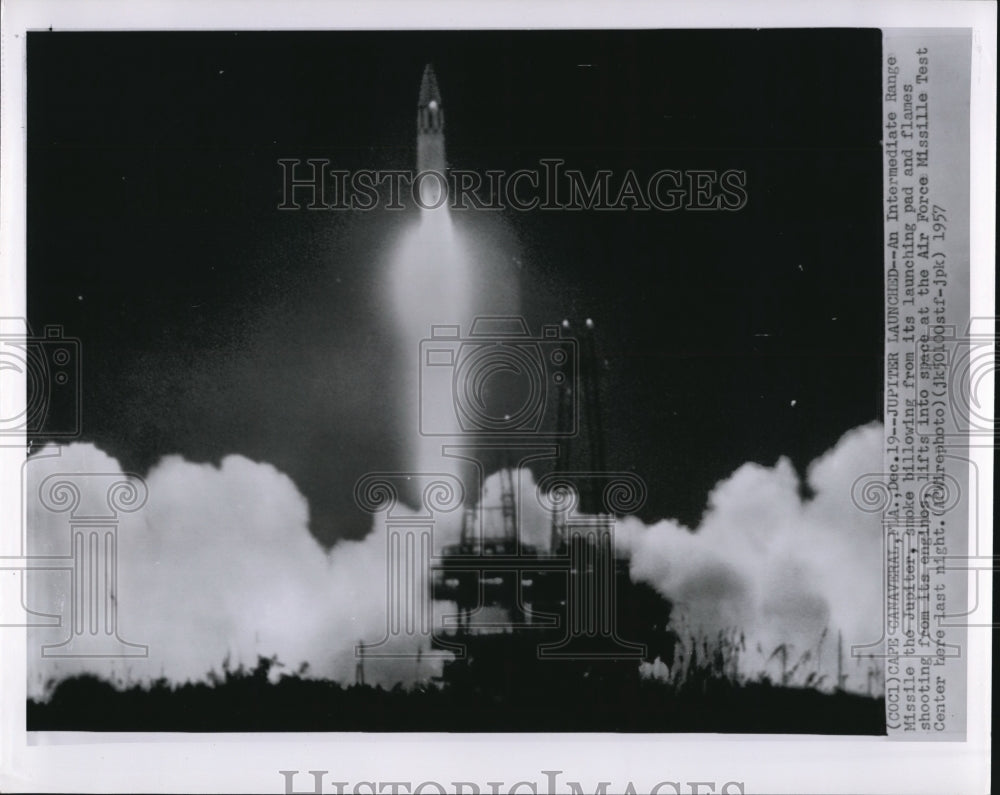 1957 The Jupiter, ntermediate Range Missile launch at Cape Canaveral - Historic Images