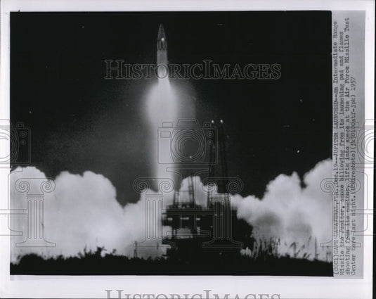 1957 The Jupiter, ntermediate Range Missile launch at Cape Canaveral - Historic Images
