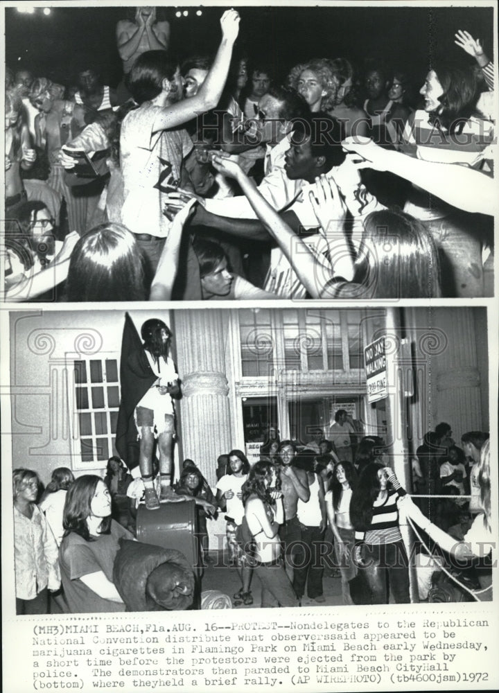 1972 Press Photo The non delegates to the Republican National Convention - Historic Images