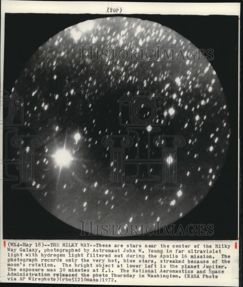 1972 Press Photo Stars near the center of the Milky Way Galaxy. - Historic Images