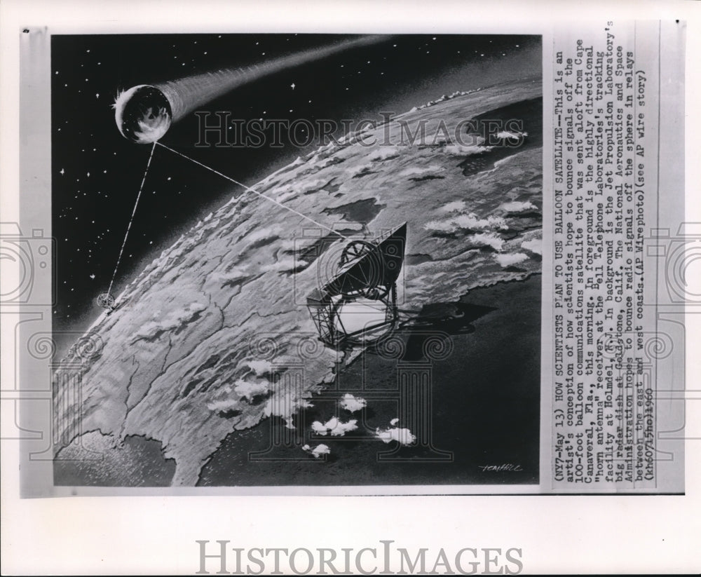 1961 Press Photo An artist sketch of the artist&#39;s conception of the signal - Historic Images