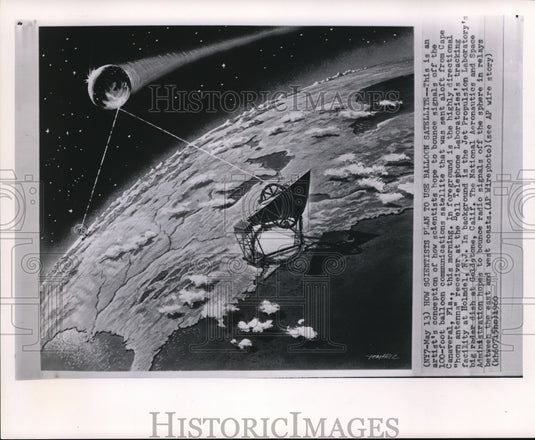 1961 Press Photo An artist sketch of the artist's conception of the signal - Historic Images