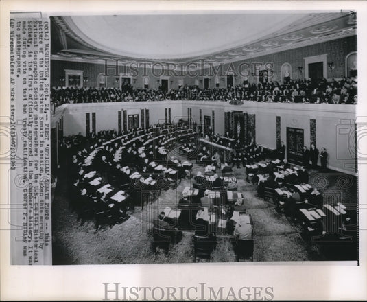 1963 Press Photo The United States Senate for its official sessions - Historic Images