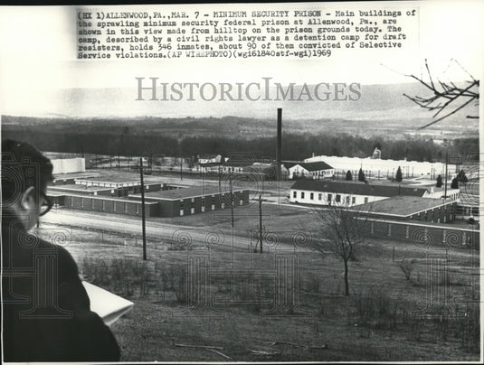 1969 Wire Photo The Allenwood Federal Prison - cvw09796 - Historic Images