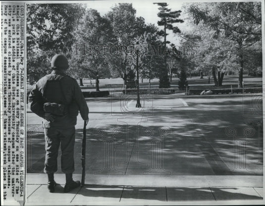 1970 Press Photo The Ohio State University after the the university was closed - Historic Images