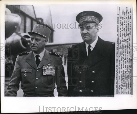 1962 Raoul Salan and Edmond Jouhaud were 1958 France's Top Soldiers - Historic Images