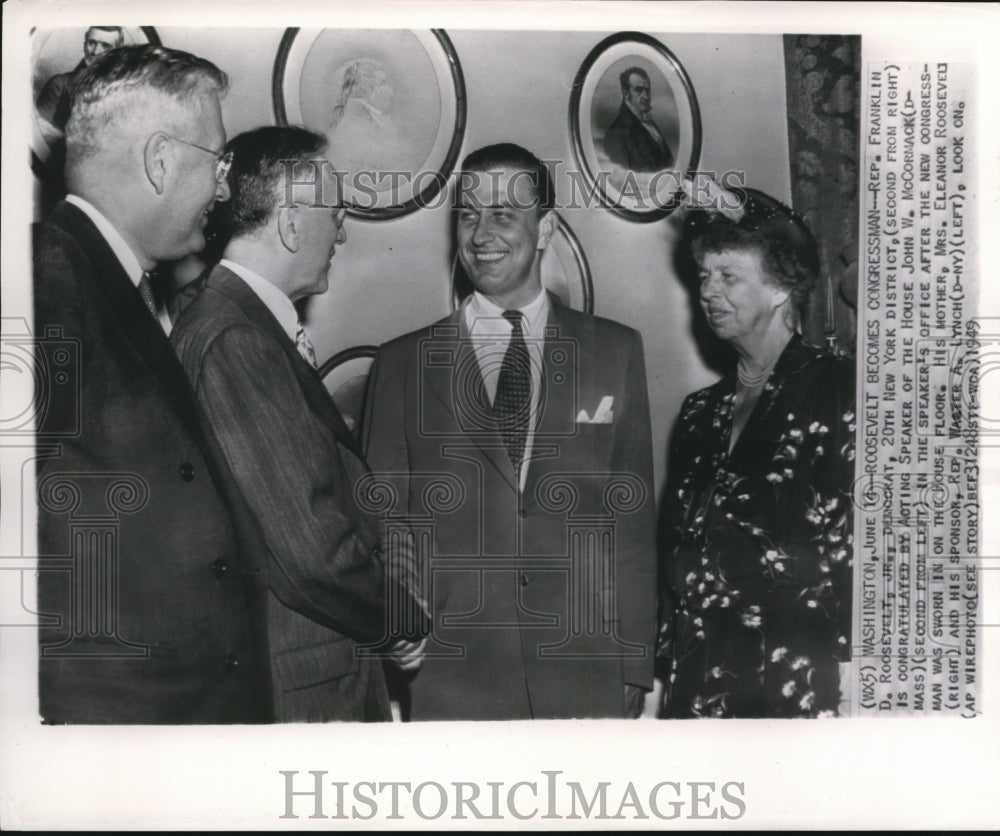 1949 Press Photo Rep. Franklin D. Roosevelt Jr., democrat, New York District - Historic Images