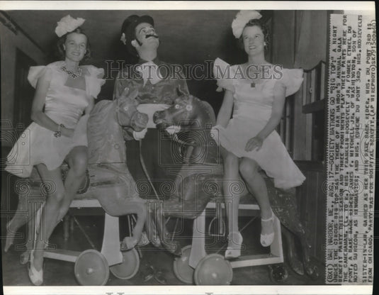 1940 Press Photo Mrs Franklin Roosevelt Jr, James Mitchell Jr & Mrs du Pont - Historic Images