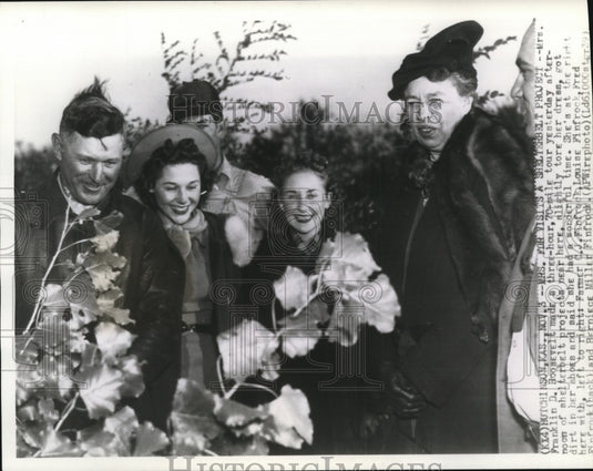 1939 Press Photo Mrs Franklin Roosevelt on a 70-mile tour of shelterbelt program - Historic Images