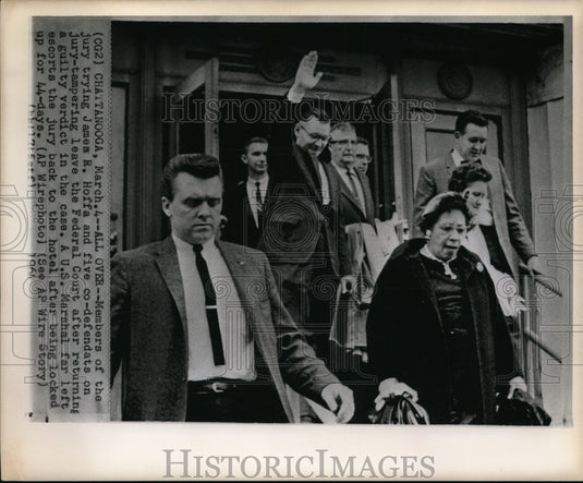 1964 Press Photo Members of the jury trying James R. Hoffa and five co-defendant - Historic Images