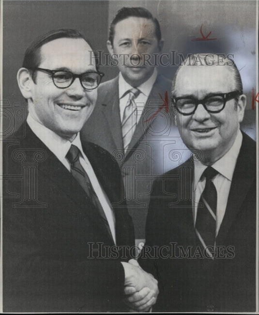 1970 Press Photo Congressman Robert Taft, Jr & Ohio Gov James Rhodes - Historic Images