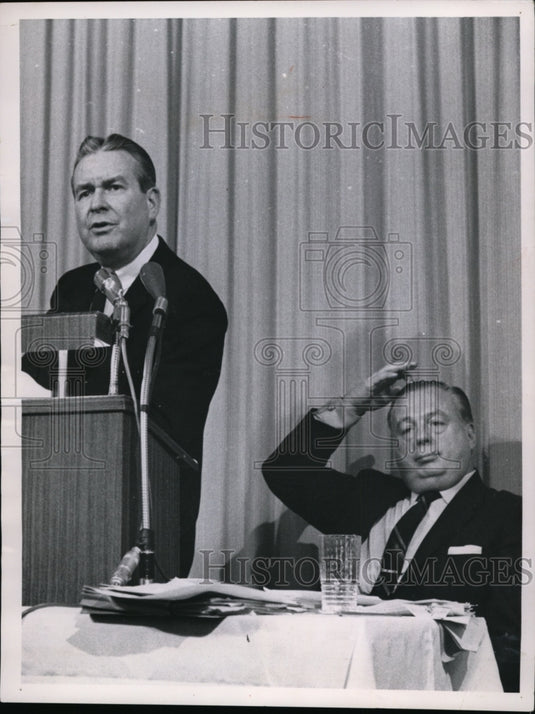 1962 Press Photo Hard-hitting debate between Ohio's two candidates for governor - Historic Images